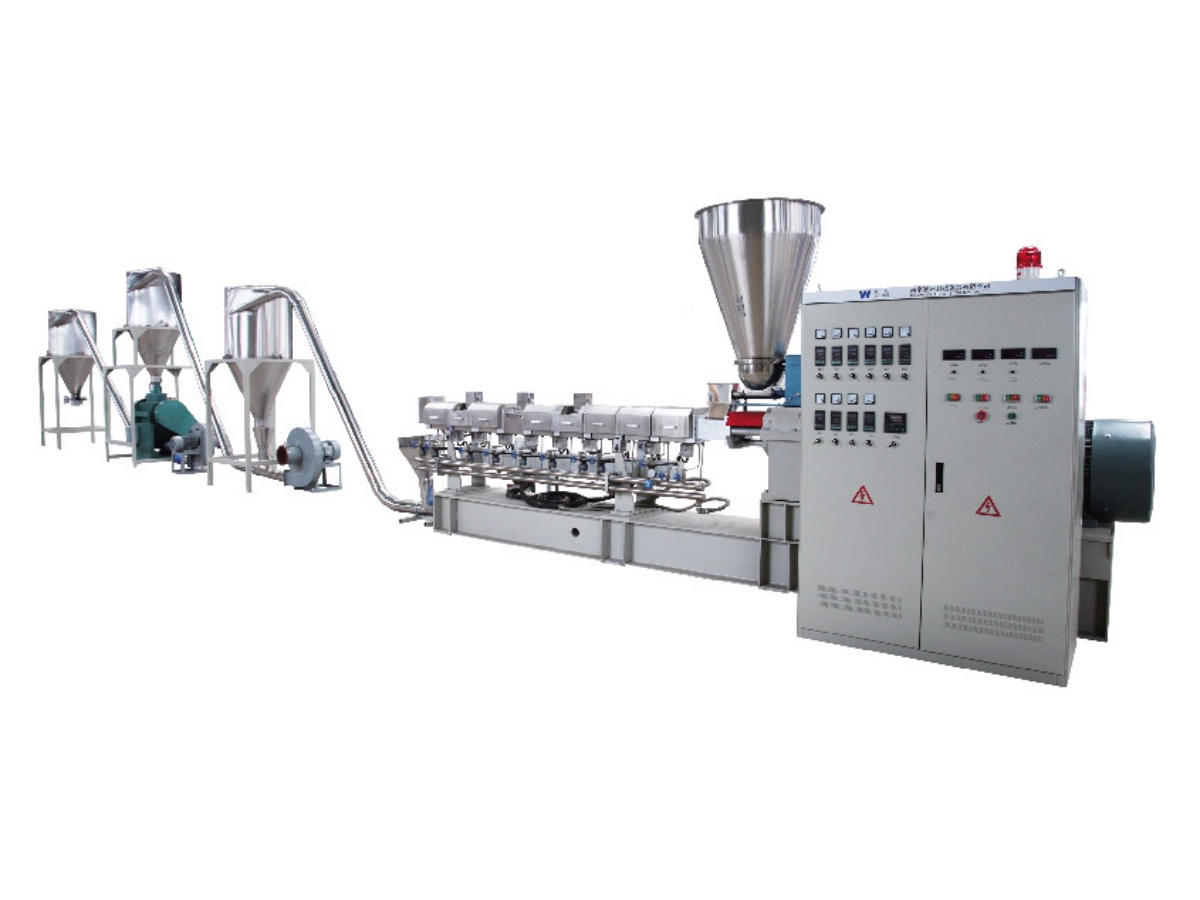 PE + wood pelletizing machine